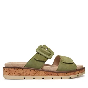 Klapki Caprice 9-27206-44 Zielony - Klapki i japonki damskie - miniaturka - grafika 1