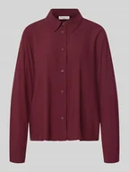 Bluzki damskie - Bluzka koszulowa o kroju regular fit z czystej wiskozy - miniaturka - grafika 1