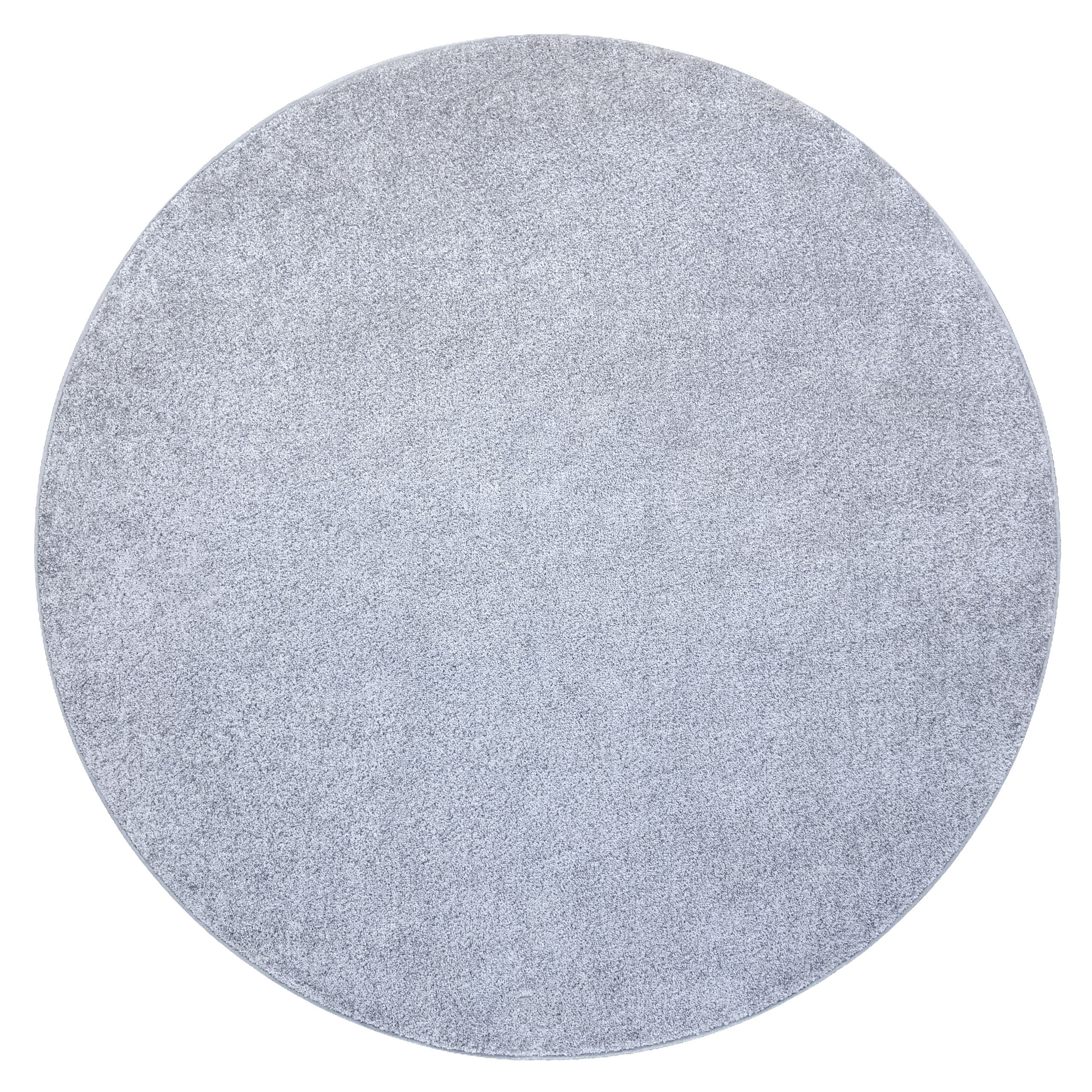DYWAN koło SANTA FE srebrny 92 gładki, jednolity, jednokolorowy szary koło 100 cm