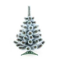 Choinki - Choinka sztuczna żyłkowa rozczepiana z białymi końcami 70 cm - miniaturka - grafika 1