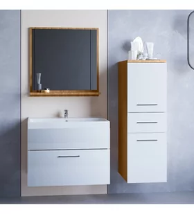 Łazienka TIPO MINI dąb artisan / biały połysk - Meble łazienkowe - miniaturka - grafika 1