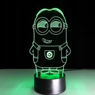 Lampy stojące - Lampka Nocna 3D Led Minionek Grawer Imię Prezent - miniaturka - grafika 1