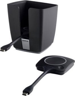 Barco Tray 2 x USB-C buttons Czarny