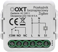 Systemy inteligentnych domów - Moduł OXT mini 1 obwód beznapięciowy ZigBee Tuya - miniaturka - grafika 1