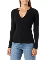Swetry damskie - Bestseller A/S Damski sweter VMPATSY LS V-Neck GA Boo, czarny, XL, Schwarz, XL - miniaturka - grafika 1