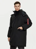 Kurtki męskie - Alpha Industries Parka 148124 Czarny Regular Fit - miniaturka - grafika 1