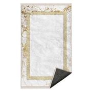 Dywany - Dywan w biało-złotym kolorze chodnikowy 80x200 cm – Mila Home - miniaturka - grafika 1