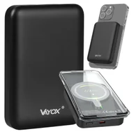 Powerbanki - POWERBANK 10000mAh Z MAGSAFE INDUKCYJNY SZYBKI 20W USB C POWER BANK VAYOX - miniaturka - grafika 1
