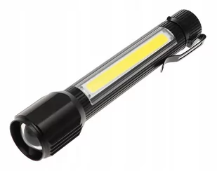 Latarka Kieszonkowa Led Cob Zoom Ładowana Usb 4050 - Latarki - miniaturka - grafika 1