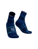 Skarpetki sportowe męskie - COMPRESSPORT skarpetki trekkingowe FAST HIKING SOCKS estate blue/pacific coast - miniaturka - grafika 1