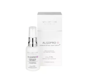Sensum Mare ALGOPRO R Wysoce skoncentrowane serum regenerująco-korygujące z Retinalem 0,16% i kompleksem fosfo-ceramidowym - 29 składników aktywnych 30.0 ml - Serum do twarzy - miniaturka - grafika 1