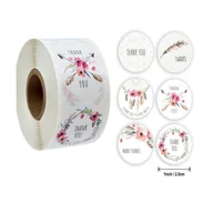 Scrapbooking - Naklejki Ozdobne Okrągłe Thank You Mix 20 Szt. - miniaturka - grafika 1