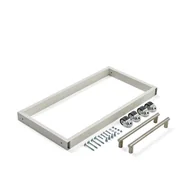 Meble do szkół i przedszkoli - Zestaw kółek do regału bibliotecznego STORY, moduł podstawowy, dwustronny - miniaturka - grafika 1