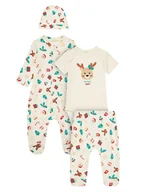 Komplety dla niemowląt - United Colors Of Benetton Komplet dziecięcy 30BB0K02K Beżowy - miniaturka - grafika 1