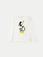 Bluzki damskie - Mayoral Bluzka 4068 Écru Regular Fit - miniaturka - grafika 1