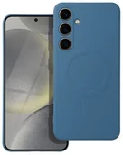 Etui i futerały do telefonów - Futerał SILICONE MAG COVER kompatybilny z MagSafe do SAMSUNG A56 niebieski - miniaturka - grafika 1