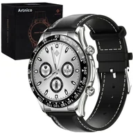 Smartwatch - Artnico E18 Pro Skórzany Czarny - miniaturka - grafika 1