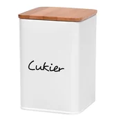 Pojemniki kuchenne - Tadar POJEMNIK NA CUKIER BIAŁY MAESTRA STAL WĘGLOWA 5907558792584 - miniaturka - grafika 1