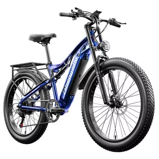 Shengmilo MX03 2023 Electric Bike 26*3.0in Tire 500W Bafang Motor 25km/h Max Speed 48V 15Ah Battery 180kg Load - Rowery elektryczne - miniaturka - grafika 2