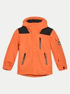Kurtki narciarskie - 4F Kurtka snowboardowa 4FJWAW24TTJAM538 Pomarańczowy Regular Fit - miniaturka - grafika 1