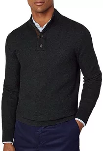 Hackett London Sweter męski Micro Weave Stitch Hb, Zielony (głęboki las), XXL - Swetry męskie - miniaturka - grafika 1