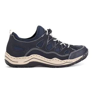 Półbuty Rieker L0551-14 - Sneakersy damskie - miniaturka - grafika 1