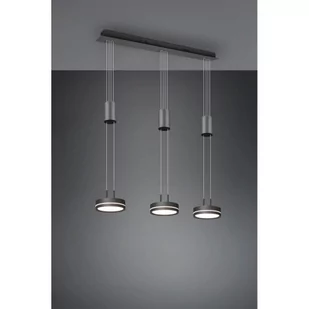 Trio Franklin LED lampa wisząca 3-punktowa antracyt 326510342 - Lampy sufitowe - miniaturka - grafika 1