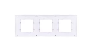 Schneider ledart UNICA PLUS 3 potrójna pozioma szary alabaster MGU6.006.865 - Klawisze i ramki - miniaturka - grafika 1