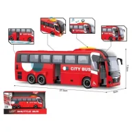 Samochody i pojazdy dla dzieci - Autobus czerwony 1:16 światlo/dźwik Madej - miniaturka - grafika 1