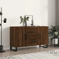 Komody - vidaXL Komoda, brązowy dąb, 100x36x60 cm, materiał drewnopochodny - miniaturka - grafika 1
