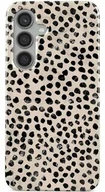Etui i futerały do telefonów - Burga Etui Almond Latte Tough do Galaxy S24 Plus, beżowe z czarnymi kropkami - miniaturka - grafika 1