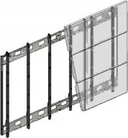 Hagor VWR 2x3 55 Landscape feinjustierbarer Videowall Mehrfachrahmen Tragl pro display 30kg VESA Norm 600x400 Wandabstand 67mm - Uchwyty do telewizora - miniaturka - grafika 1