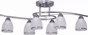 Kaja Samira lampa podsufitowa 6x40W chrom/szkło białe K-JSL-8090/6CHR - Lampy sufitowe - miniaturka - grafika 1