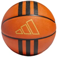Koszykówka - Adidas 3-Stripes Rubber X3 Ball Hm4970, Unisex, Piłki Do Koszykówki, Pomarańczowe - miniaturka - grafika 1