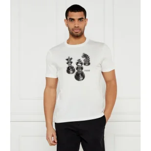 HUGO T-shirt Dischach Regular Fit - Koszulki męskie - miniaturka - grafika 1
