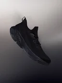 Sneakersy damskie - 4F Niskie sneakersy Velocore E-knit damskie - czarne 36 - miniaturka - grafika 1