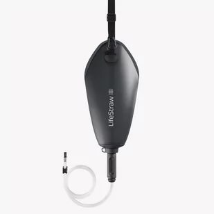 LifeStraw Peak, Filtr do wody z workiem grawitacyjnym 3l, Dark Gray - Shakery i bidony sportowe - miniaturka - grafika 1
