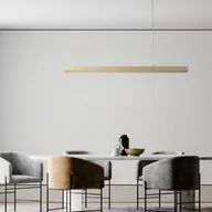 Lampy sufitowe - Sigma FUTURA STEEL 96 gold 33350 złota lampa wisząca led 4000K podłużna listwa nad stół 33350 - miniaturka - grafika 1