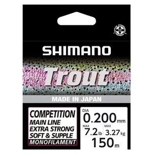 Żyłka SHIMANO Trout Competition 0.20 mm / 150 m Czerwony - Żyłki wędkarskie - miniaturka - grafika 1