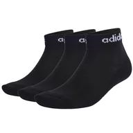 Skarpetki męskie - Skarpety adidas Think Linear Ankle 3PP IC1305 czarny 40-42 - miniaturka - grafika 1