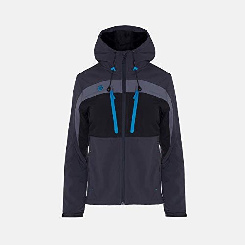 IZAS Męska kurtka softshell Inatye Outdoor Dym/czarny/turkusowy XS