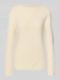 Sweter z dzianiny o kroju regular fit z czystej bawełny - Swetry damskie - miniaturka - grafika 1