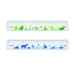 Linijka plastikowa transparentna z nadrukiem 20cm - Pedagogika i dydaktyka - miniaturka - grafika 1