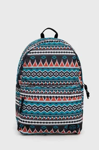 Superdry plecak damski kolor turkusowy duży wzorzysty - Plecaki - miniaturka - grafika 1