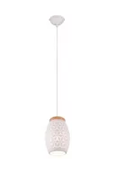 Lampy sufitowe - Bidar lampa wisząca 1xE27 biała R31571031 - miniaturka - grafika 1