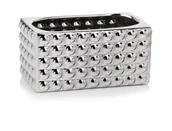 Donice - Osłonka Na Doniczkę Ceramiczna Srebrna Glamour - miniaturka - grafika 1