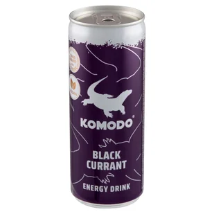 Komodo Napój energetyczny Czarna Porzeczka 250 ml - Napoje energetyczne i izotoniczne - miniaturka - grafika 1