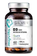 Witaminy i minerały - MyVita Witamina D3 D-3 VegD3 Vegan Forte 2000 IU 60 kapsułek 30 g Silver Pure 5903021591975 - miniaturka - grafika 1