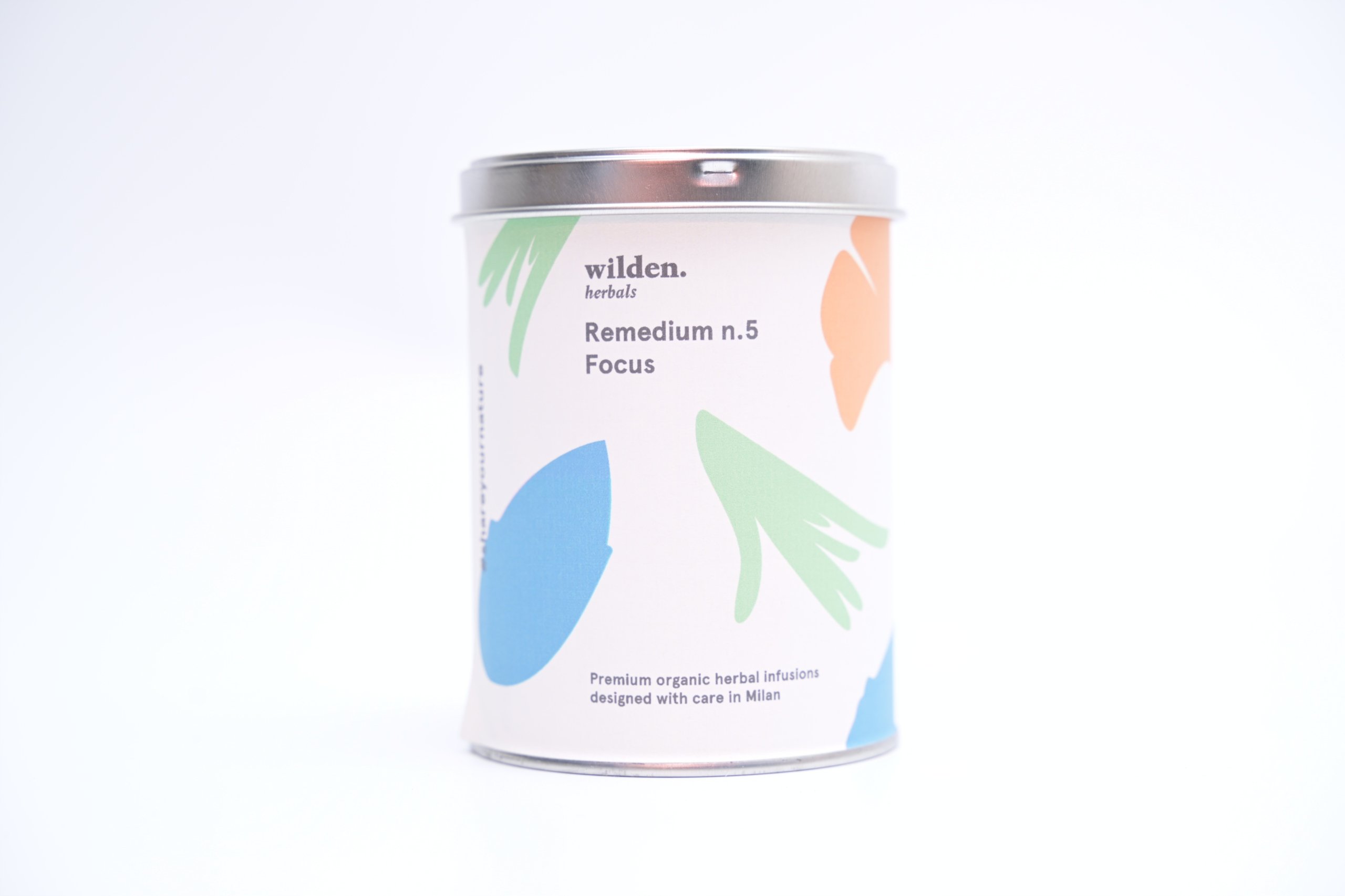 Mieszanka ziołowa Remedium n.5 Focus Wilden Herbals 90g w puszce