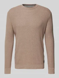 Sweter z dzianiny o kroju regular fit z czystej bawełny - Swetry męskie - miniaturka - grafika 1